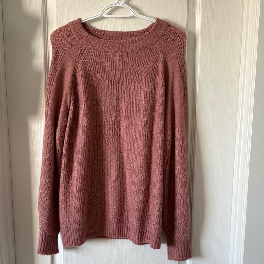 Cozy Pink Knit Sweater